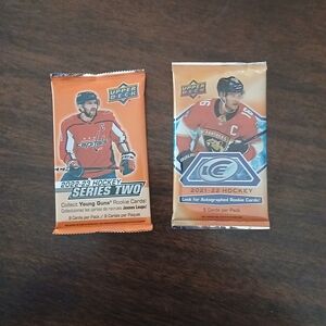 Upper Deck Hockey Card Packs Factory Sealed. UD 21-22 ICE COLE CAUFIEL RK💥